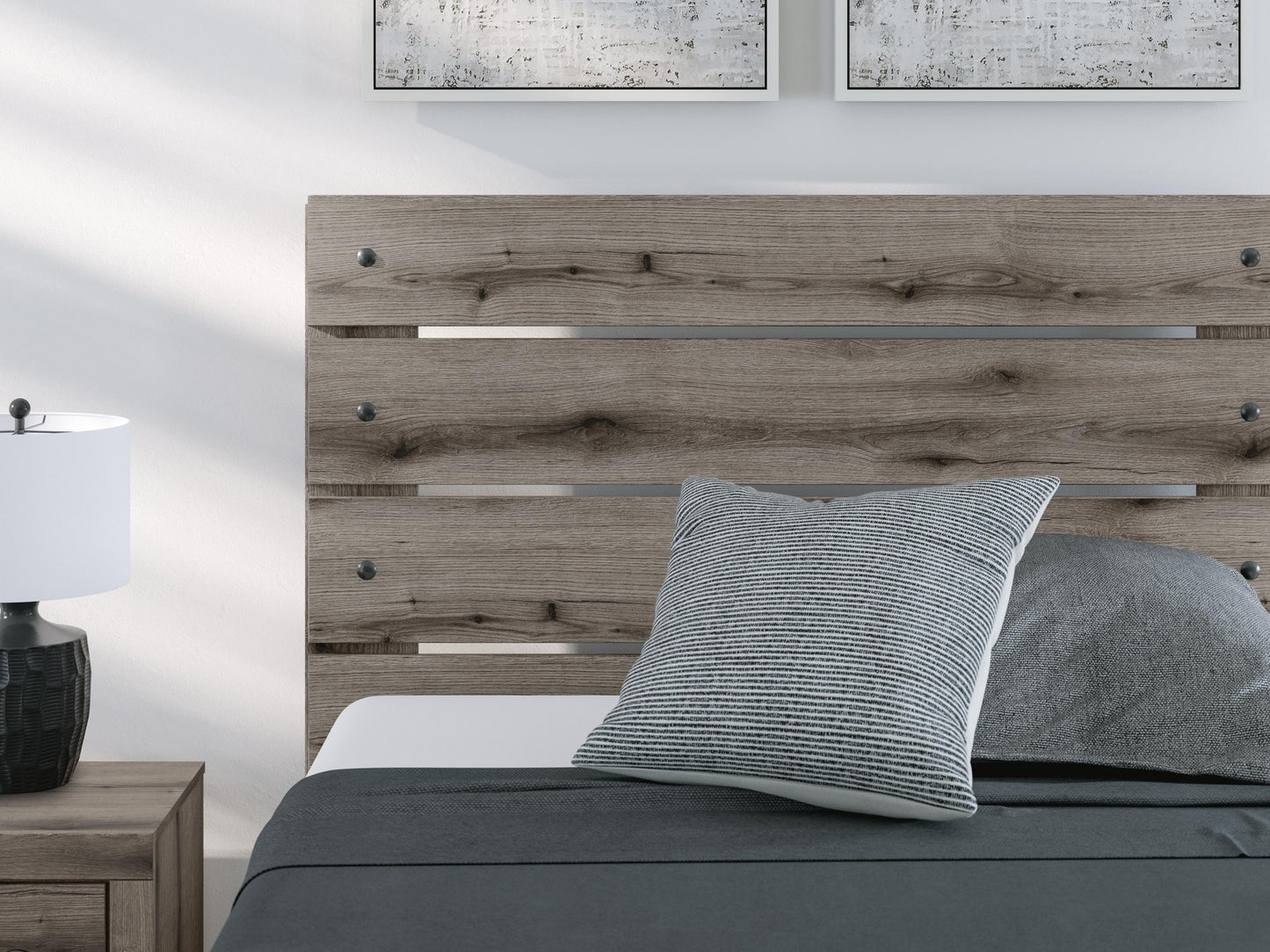 Urbanoore Full Panel Bed with Storage, Dresser, Mirror and Nightstand