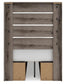Urbanoore Twin Panel Bed with Storage, Dresser, Mirror and Nightstand