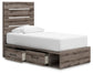 Urbanoore Twin Panel Bed with Storage, Dresser, Mirror and Nightstand