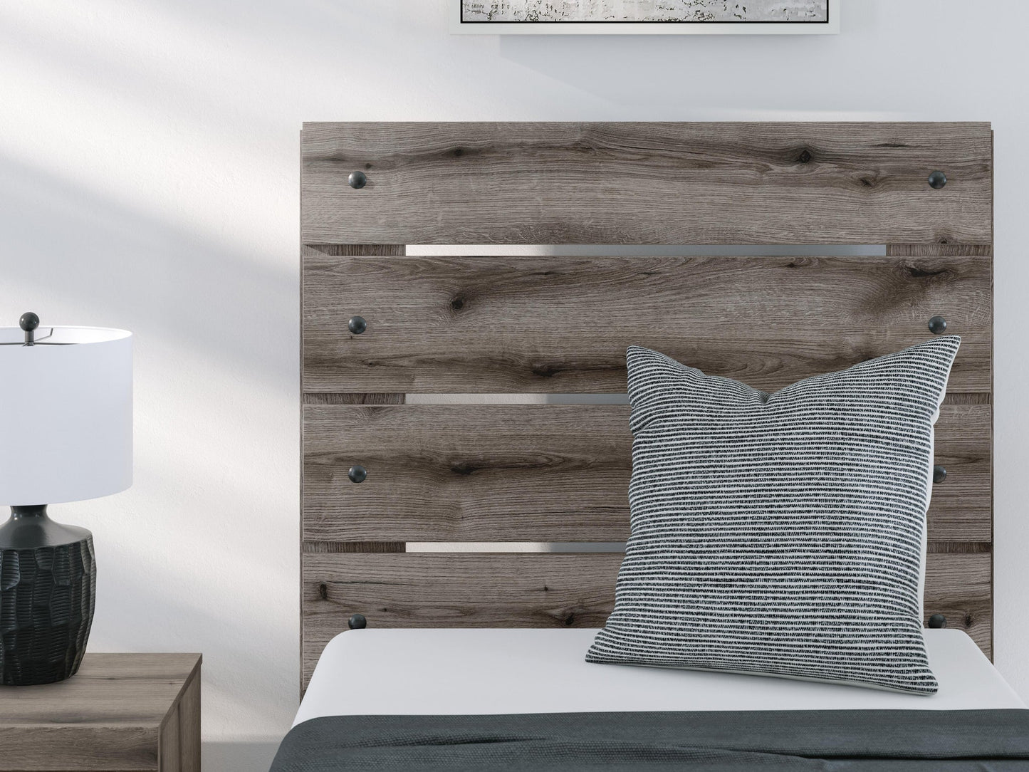 Urbanoore Twin Panel Bed with Storage, Dresser and Mirror