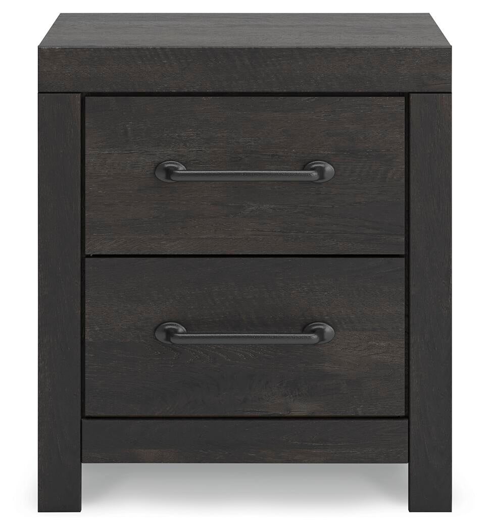 Delmorta King Panel Bed, Dresser, Mirror and Nightstand