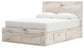 Lawroy Queen Panel Storage Bed, Dresser, Mirror and Nightstand