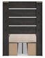 Delmorta Twin Panel Bed with Storage, Dresser, Mirror, Chest and Nightstand