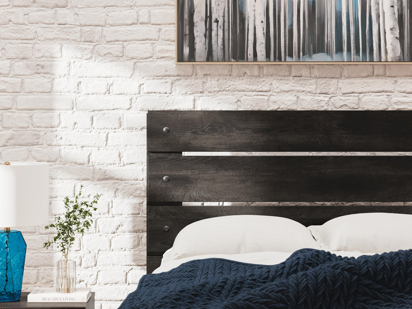 Delmorta Twin Panel Bed with Storage, Dresser, Mirror and Nightstand