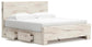 Lawroy King Panel Bed with Storage, Dresser, Mirror, Chest and Nightstand