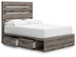 Urbanoore Full Panel Bed with Storage, Dresser and Mirror