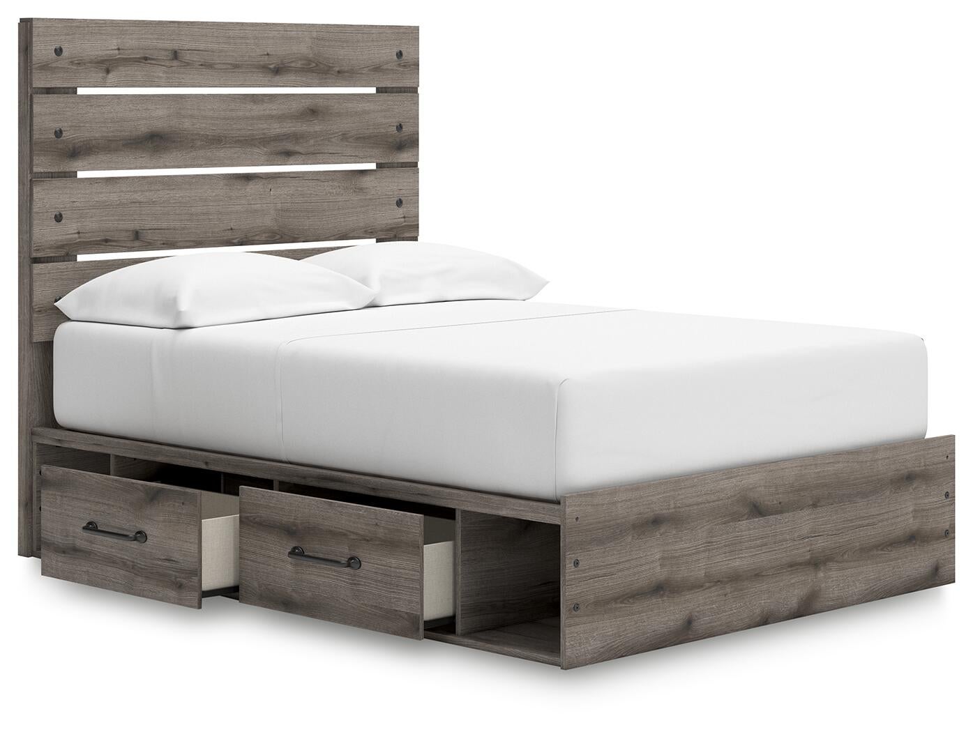 Urbanoore Full Panel Bed with Storage, Dresser, Mirror, Chest and Nightstand