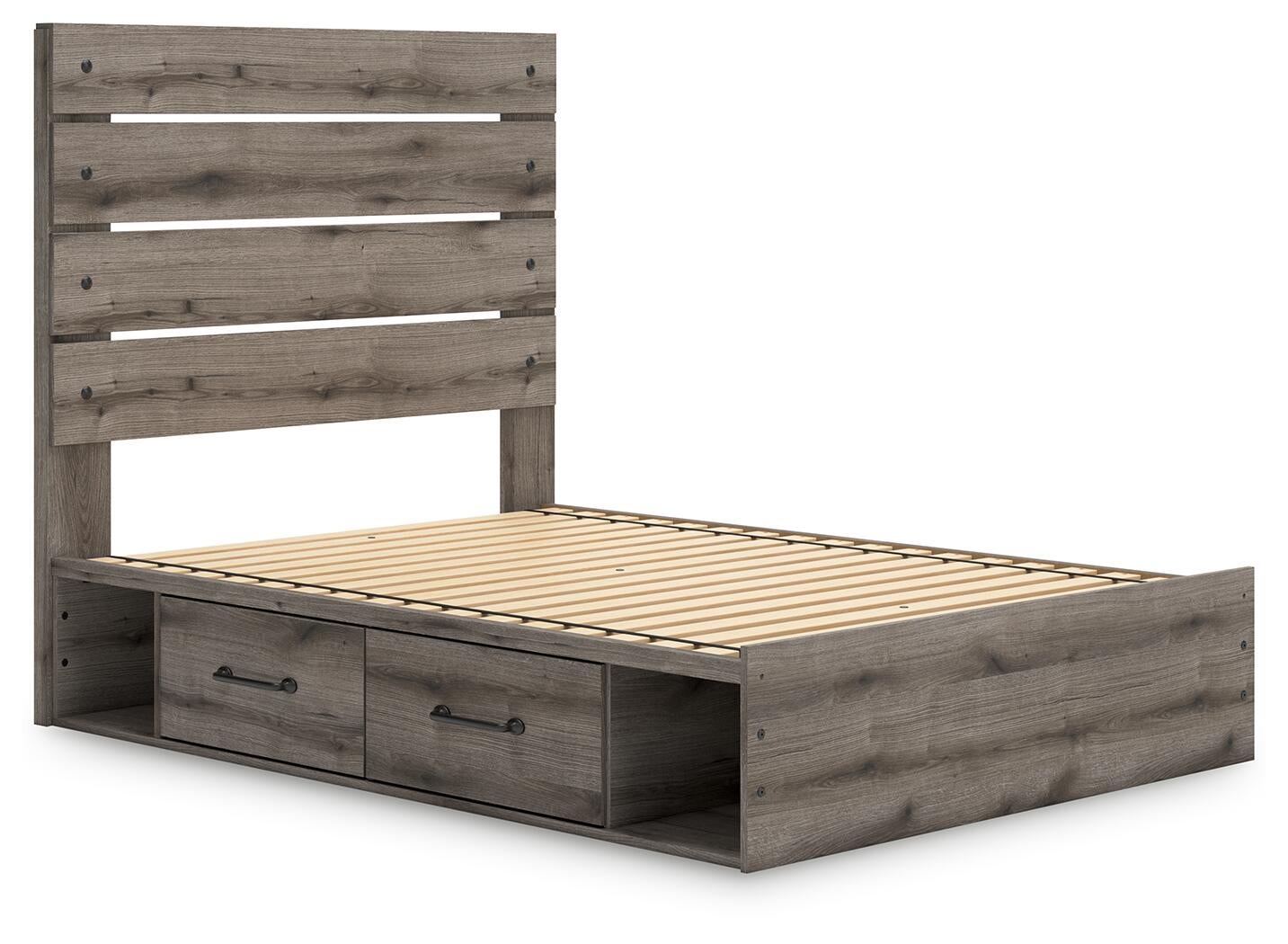 Urbanoore Full Panel Bed with Storage, Dresser, Mirror, Chest and Nightstand