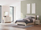 Lawroy Queen Panel Bed with Storage, Dresser, Mirror and Nightstand