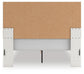 Birmonton Queen Upholstered Panel Platform Bed, Dresser, Mirror and Nightstand