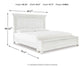 Kanwyn King Panel Bed with Mirrored Dresser