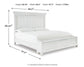 Kanwyn Queen Panel Bed with Storage with Mirrored Dresser, Chest and Nightstand