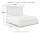 Kanwyn Queen Panel Bed with Mirrored Dresser, Chest and Nightstand