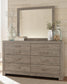 Culverbach Queen Panel Bed with Mirrored Dresser, Chest and Nightstand