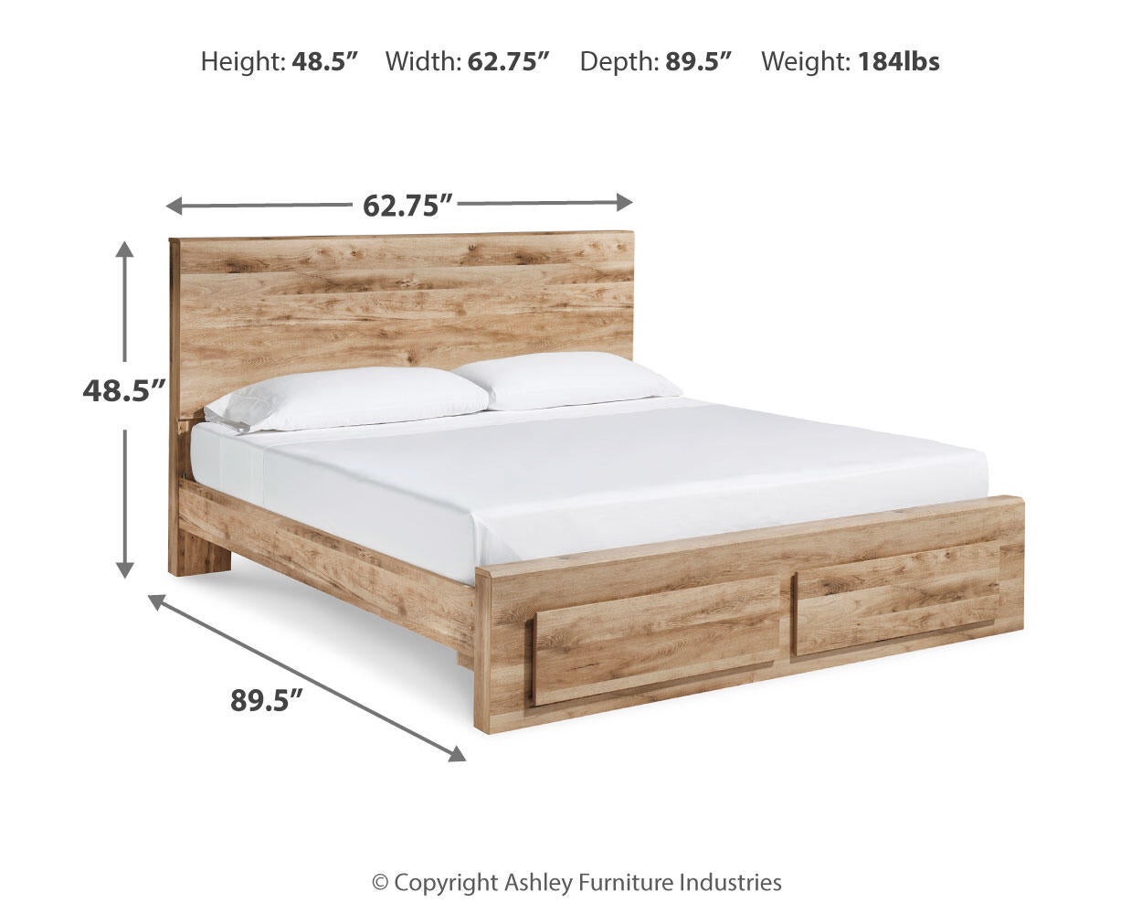 Hyanna Queen Panel Storage Bed, Dresser and Mirror