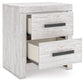 Cayboni Full Panel Bed with Mirrored Dresser