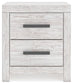 Cayboni Full Panel Bed with Mirrored Dresser