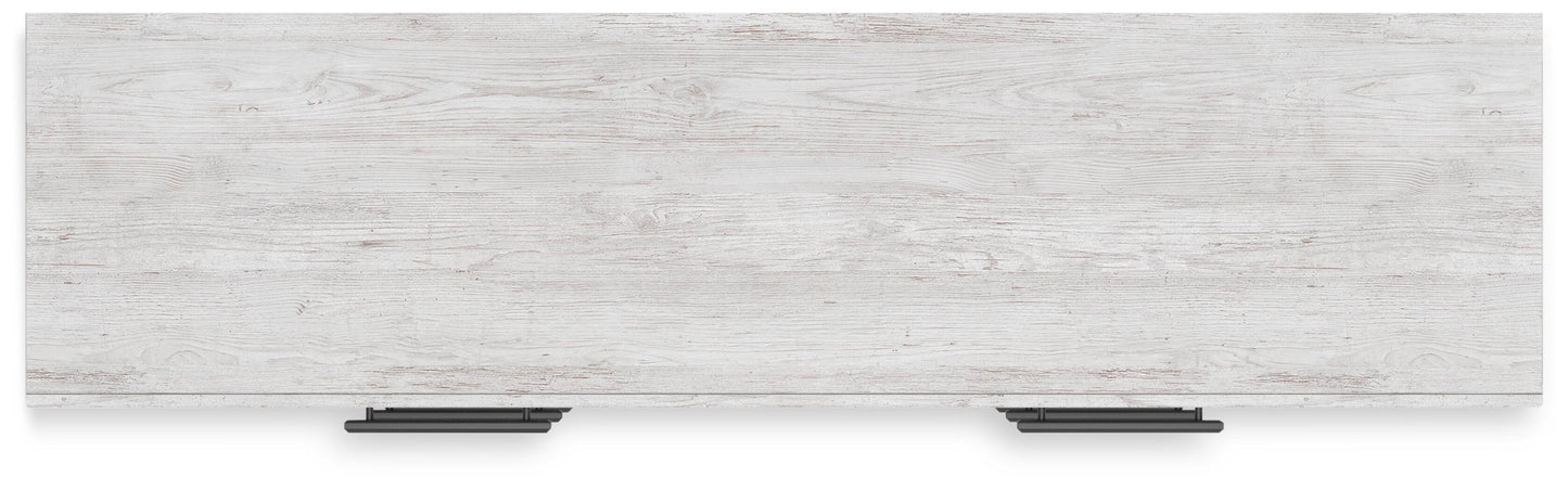Cayboni Full Panel Bed with Mirrored Dresser