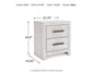 Cayboni Full Panel Bed with Mirrored Dresser