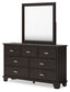 Covetown King Panel Bed, Dresser, Mirror, Chest and Nightstand
