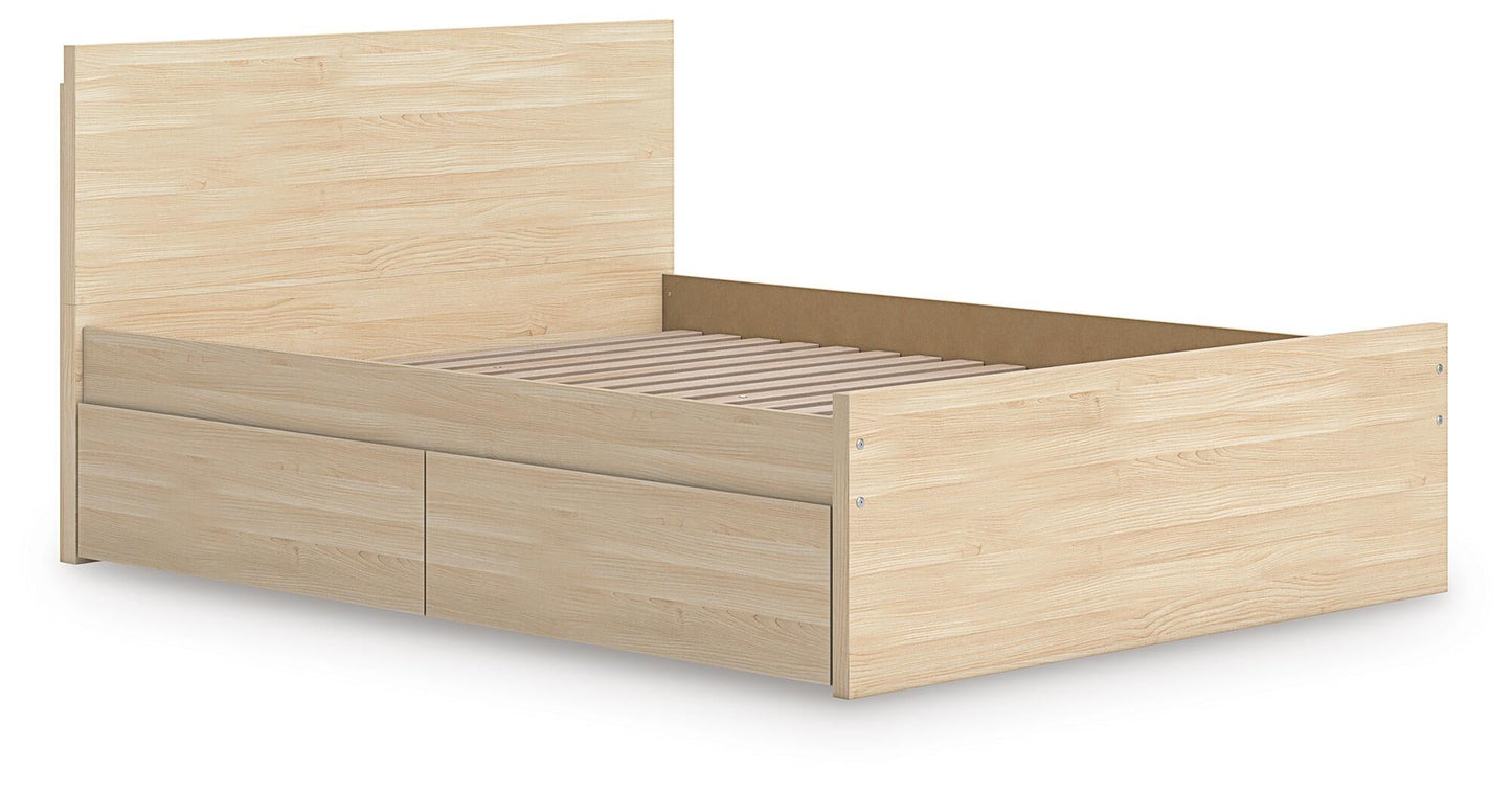 Ashley Express - Onita Full Panel Platform Bed with 2 Side Storage