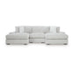 Stupendous 3-Piece Sectional with Double Chaise
